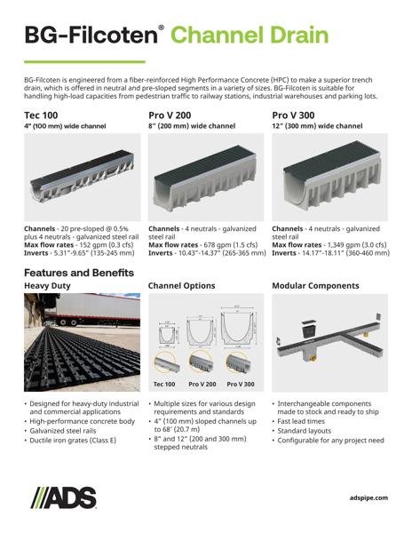 BG-Filcoten Channel Drain