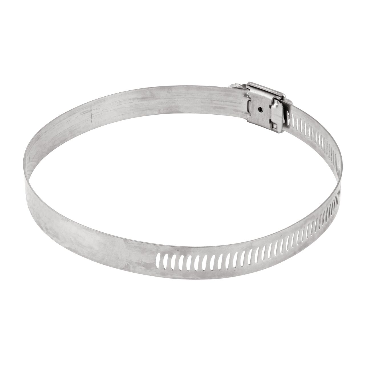 The NDS SAE 64 Worm Drive Hose Clamp with Aero Seal 1/2 in. band width (NDS 64064H) has arcial perforated slots in band for added strength and smoother engagement