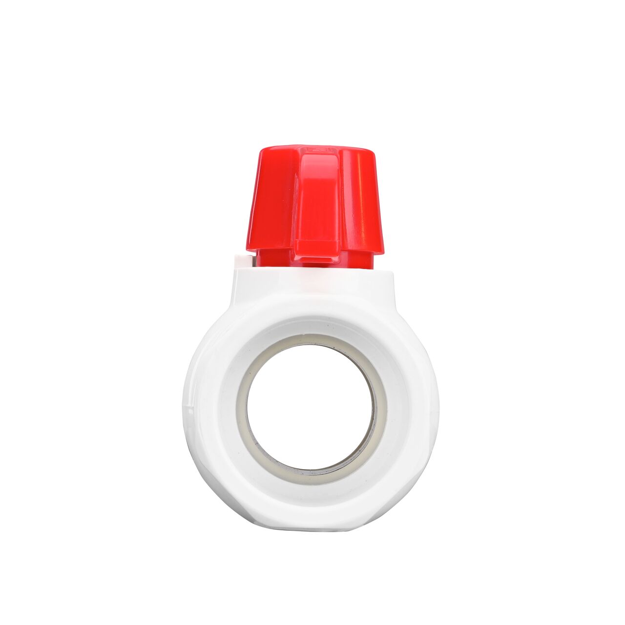 The NDS 1-1/4 in. PVC IPS Ball Valve is made of durable material and works with most PVC pipe to transport water and prevent backflow of contaminated water in pressurized systems (NDS E1410-12)