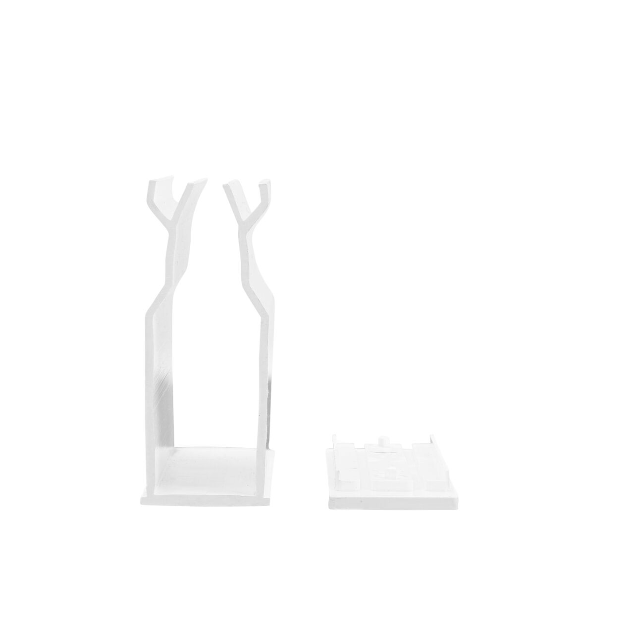 Side view of the  NDS White Micro Channel™ Drain Cleanout (NDS 8651) with the cap removed