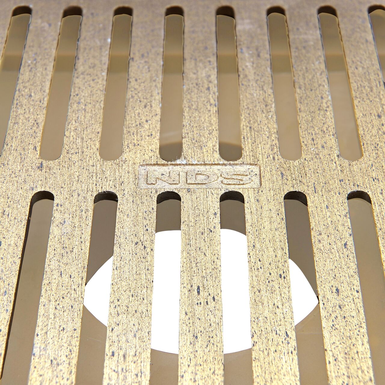 Closeup of the NDS 6 in. Square Grate (NDS 920B)