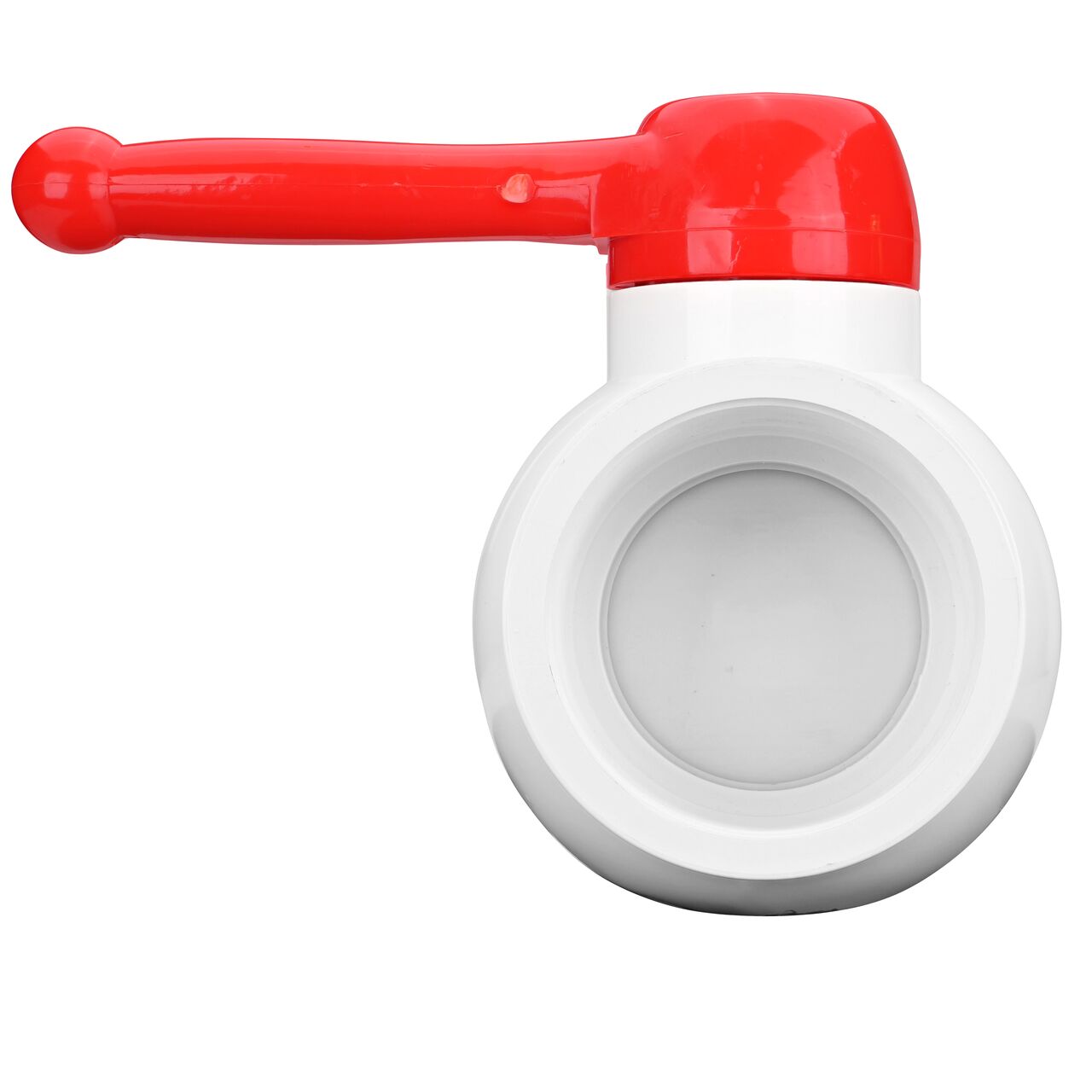 NDS 4 in. PVC IPS Ball Valve have a handle to easily rotate the ball and close off pipelines which is perfect for pool and spa, irrigation, and plumbing installations (NDS E1320-40)