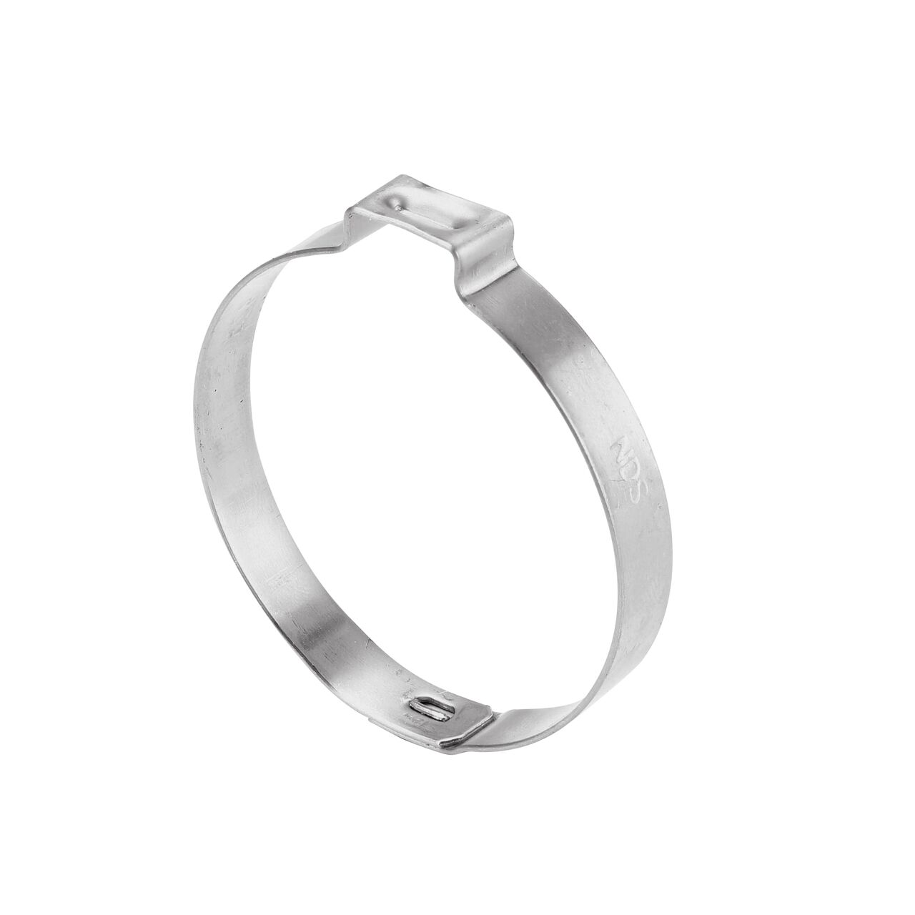 The NDS 425R Stainless Steel Pinch Clamp (NDS NC-155000-027) has a mechanical interlock to keep it securely closed in irrigation or water supply systems
