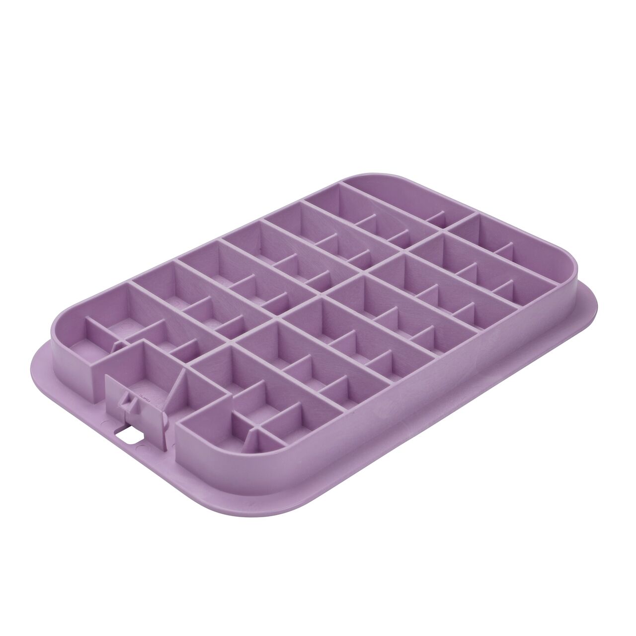 Bottom view of the reinforced ribs on the NDS 13 in. X 20 in. Purple Reclaimed Water cover (NDS 317CR) that fits the NDS 13 in. X 20 in. Pro-Spec® Series Valve Box