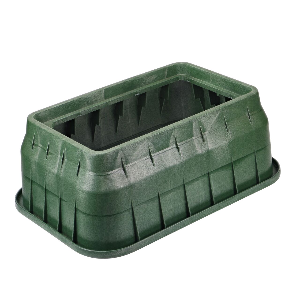 Alternate view of the longer length side on the NDS black plastic 17 in. X 30 in. Rectangular Pro-Spec® Series Valve Box (NDS 324B)