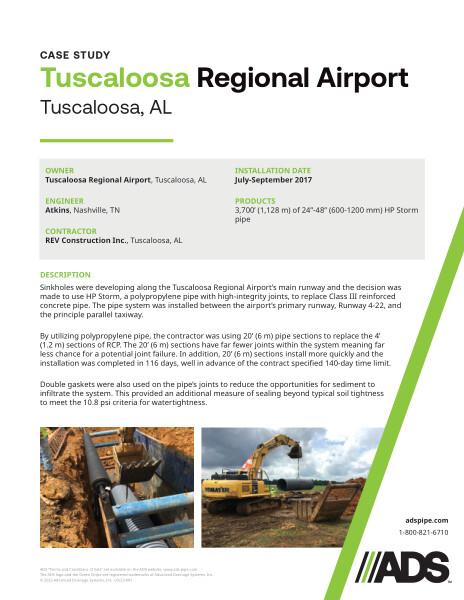 Tuscaloosa Regional Airport (Tuscaloosa, AL) Case Study