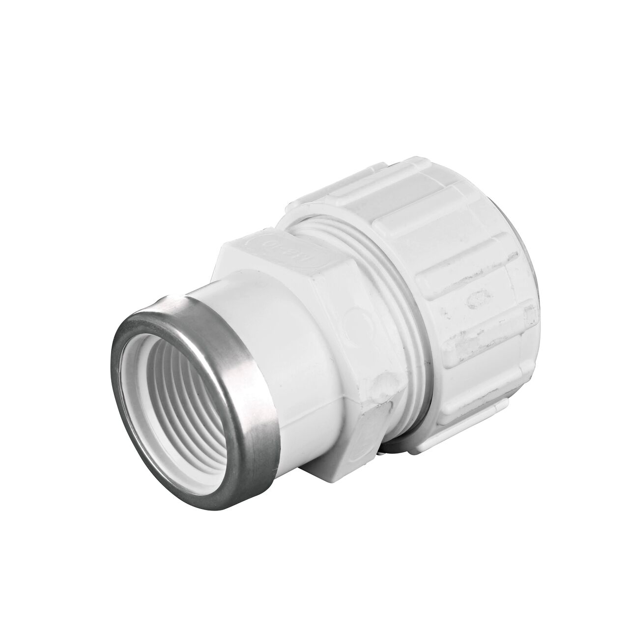 Threaded FPT connection end on the NDS 1 in. Flo-Lock™ Gripper Adapter (NDS 136-10)