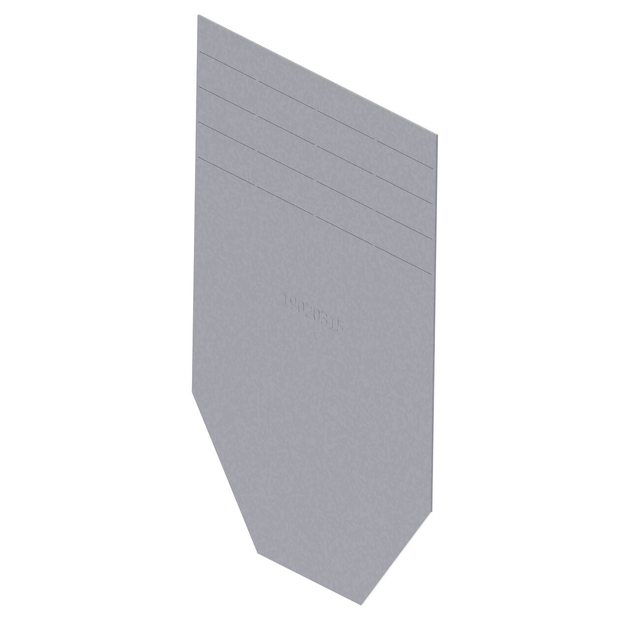 The galvanized steel BG-FILCOTEN® by NDS® 200 Trench Drain End Cap (NDS 19020215) stops the flow of water at end of the channel drain