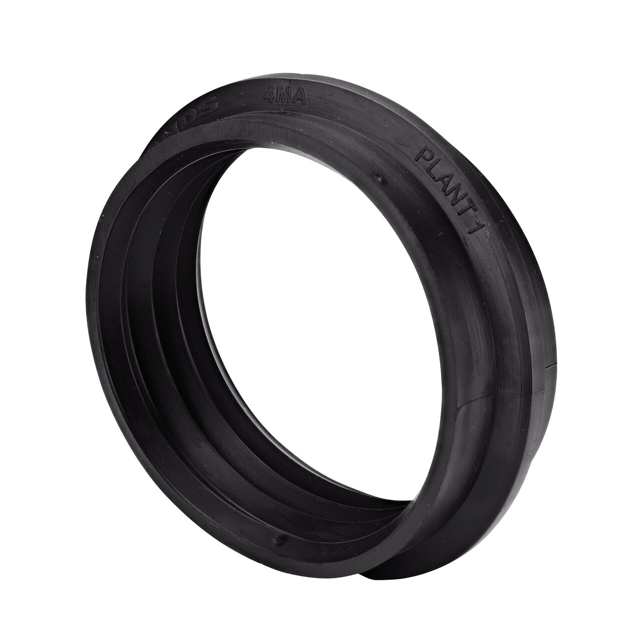 The NDS 4 in. manhole cover adapter helps stop leaks around pipe entering concrete manhole walls (NDS 4MA)