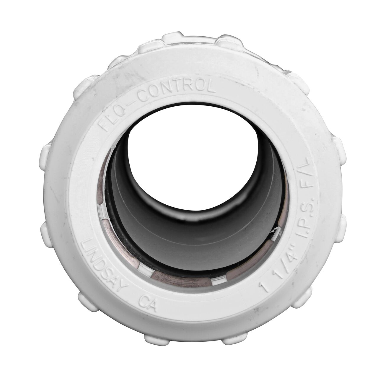 Steel Gripper and EPDM O-Ring provides a leak proof connection on the NDS 1 1/4 in. Flo Lock PVC Gripper Coupling (NDS 112-12)