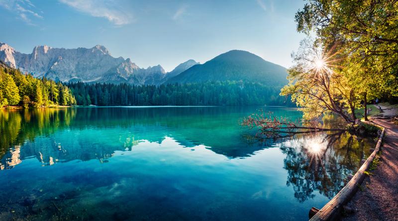 Lake and Mountains