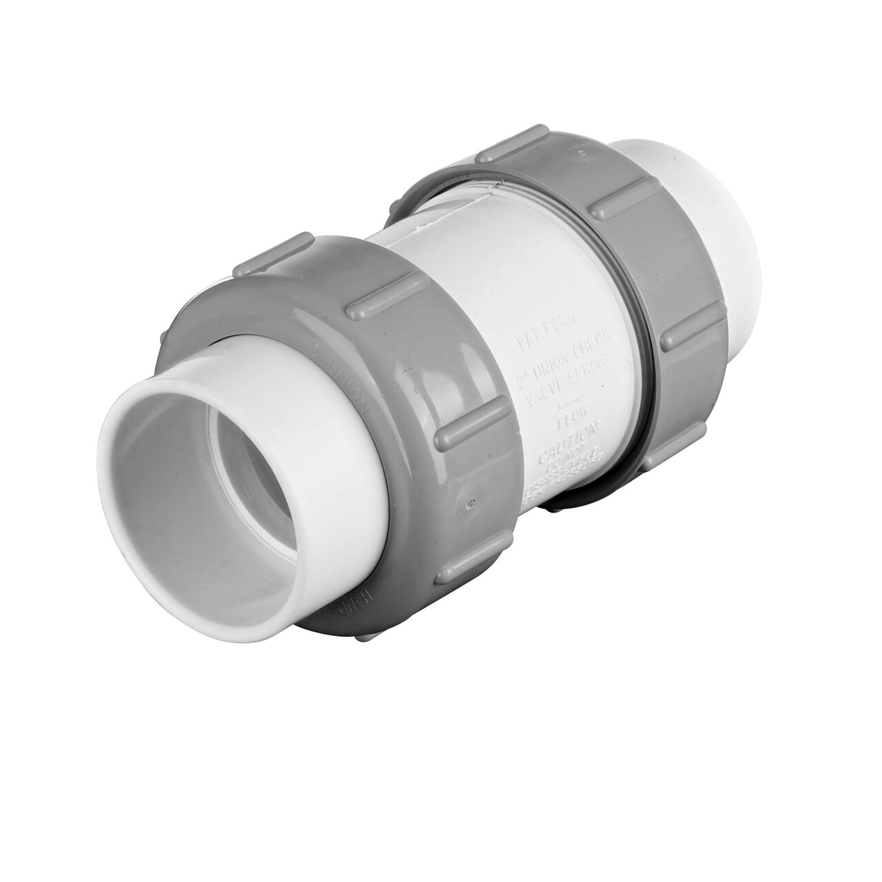 NDS 2 in. IPS slip by slip PVC Compact True Union Spring Check Valve (NDS 1790-20)
