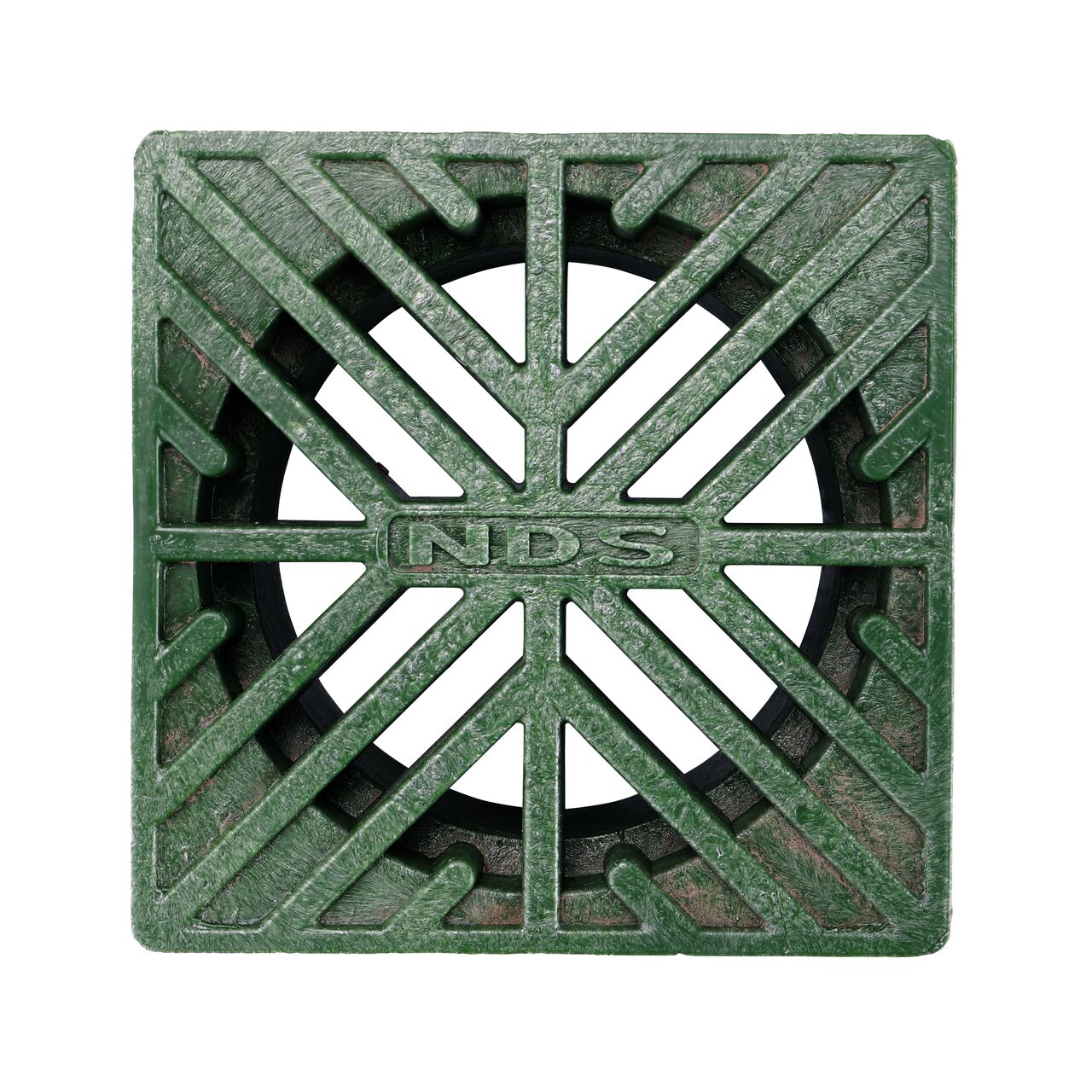 Top Down View of the NDS 4 in. Square Grate (NDS 1)