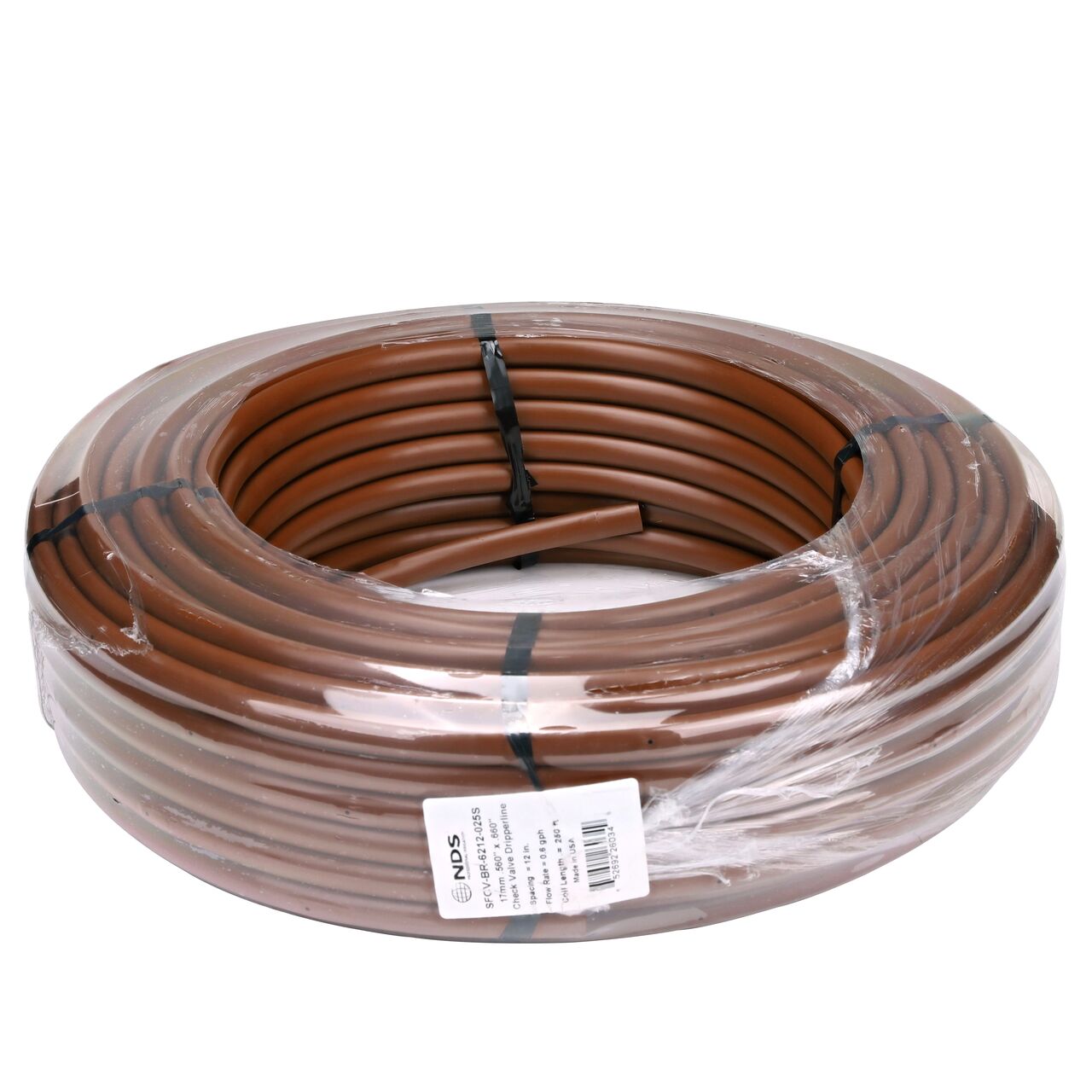 Build your drip irrigation system with 250 ft. NDS 17mm Dura Flo™ Check Valve (NDS SFCV-BR-6212-025S, NDS SFCV-BR-6412-025S, NDS SFCV-BR-6418-025S, NDS SFPC-BR-17212-025S, NDS SFPC-BR-17412-025S, NDS SFPC-BR-17218-025S)