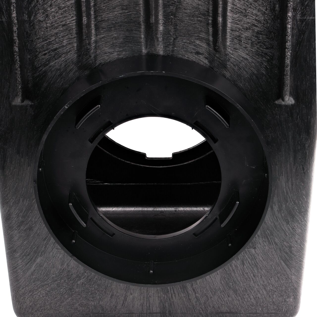 The Offset Outlet Adapter adjusts to four positions including the bottom position and connects to 8 in. pipe