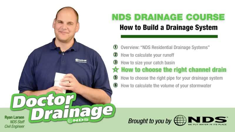 Video, Find the Right Channel Drain for Your Project