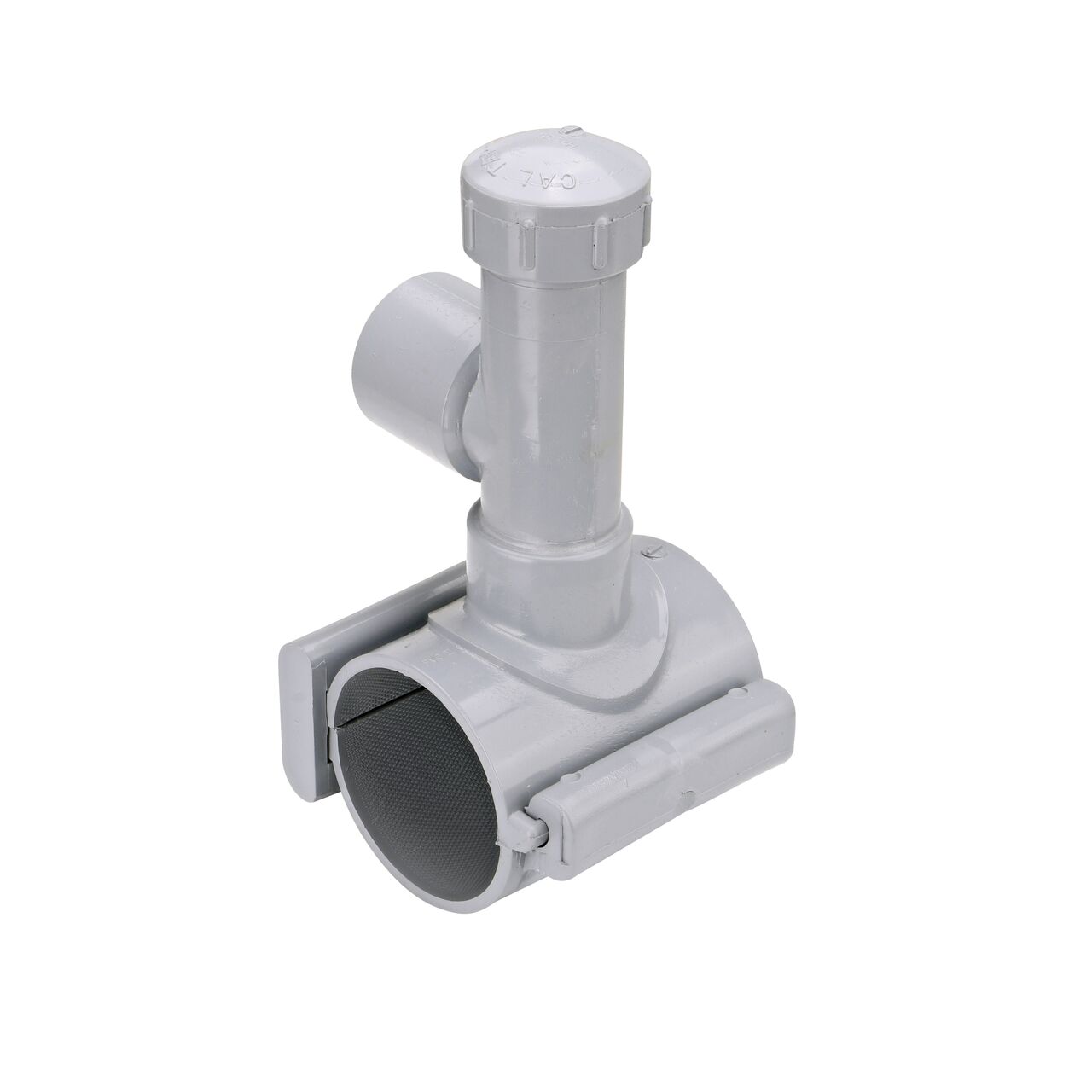 The 3 in. NDS Flo-Tap™ Rigid PVC Saddle with a 1-1/2 in. Socket or 2 in. spigot connection on top (NDS 3230) secures unit firmly and requires less installation time