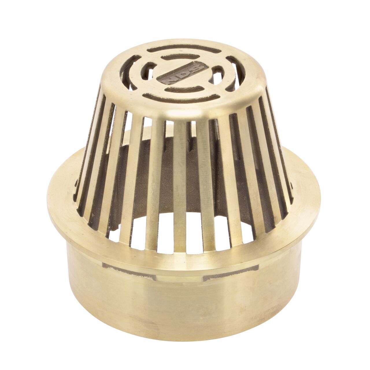NDS Brass 6 in. Atrium Grate fits Spee-D® Catch Basin Drain & 6 in. Drain Pipes & Fittings (NDS 90B)