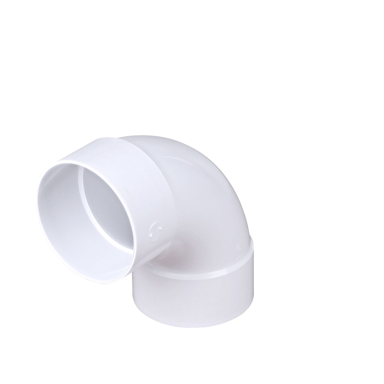 The PVC 90° long-turn elbow, connects 6 in. Sewer and Drain pipes, Hub X Hub connection (NDS 61P0)