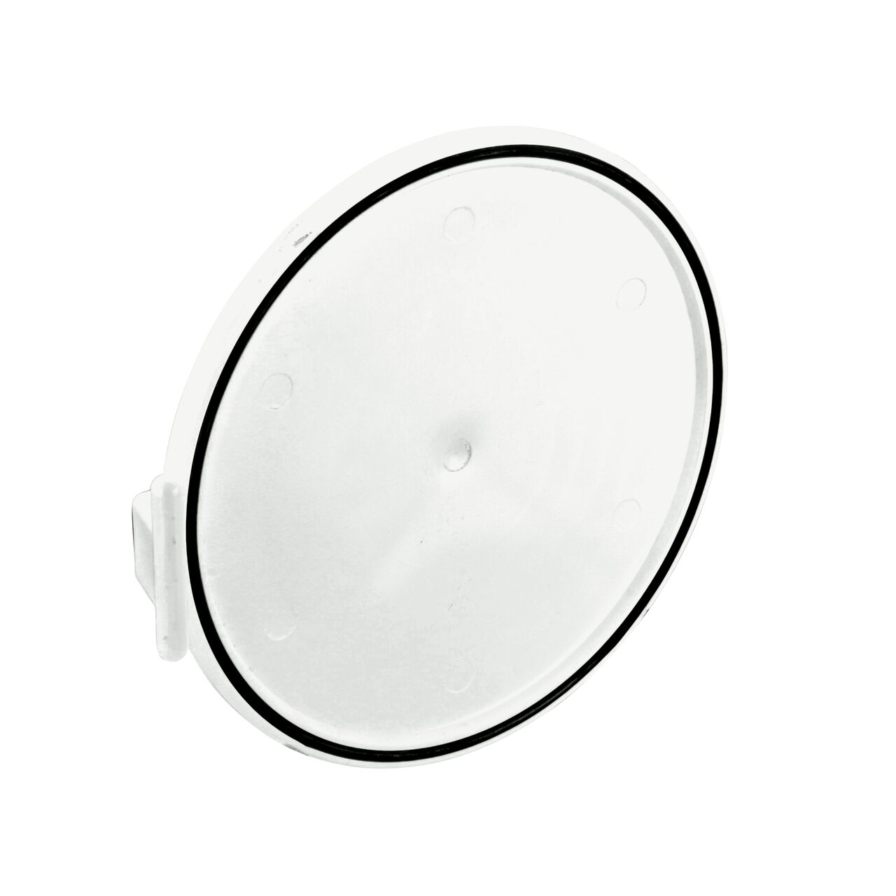 NDS 6 in. White Backwater Valve Flapper (NDS 1530603) has an elastomeric gasket for a watertight seal