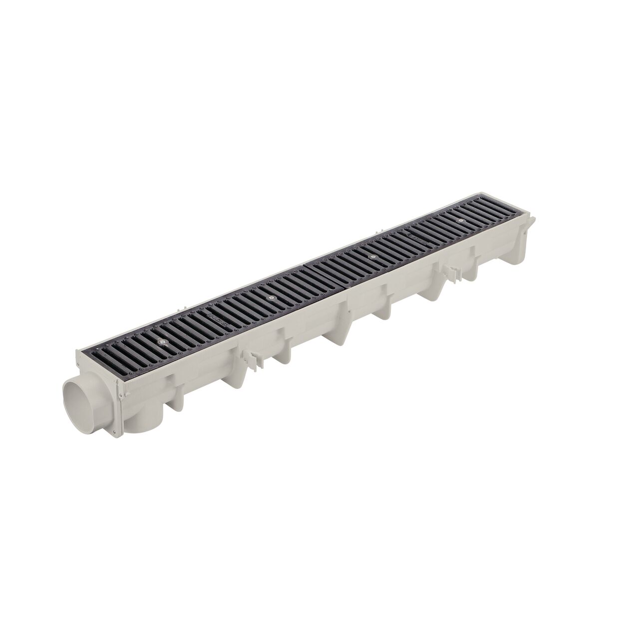The NDS Neutral Dura Slope Channel Drain Kit (NDS DS-091NDIKIT) is delivered assembled as an all-in-one solution which means no more time wasted hunting down the right parts or making multiple trips to the store (NDS DS-091NDIKIT), use on its own or as part of a modular system