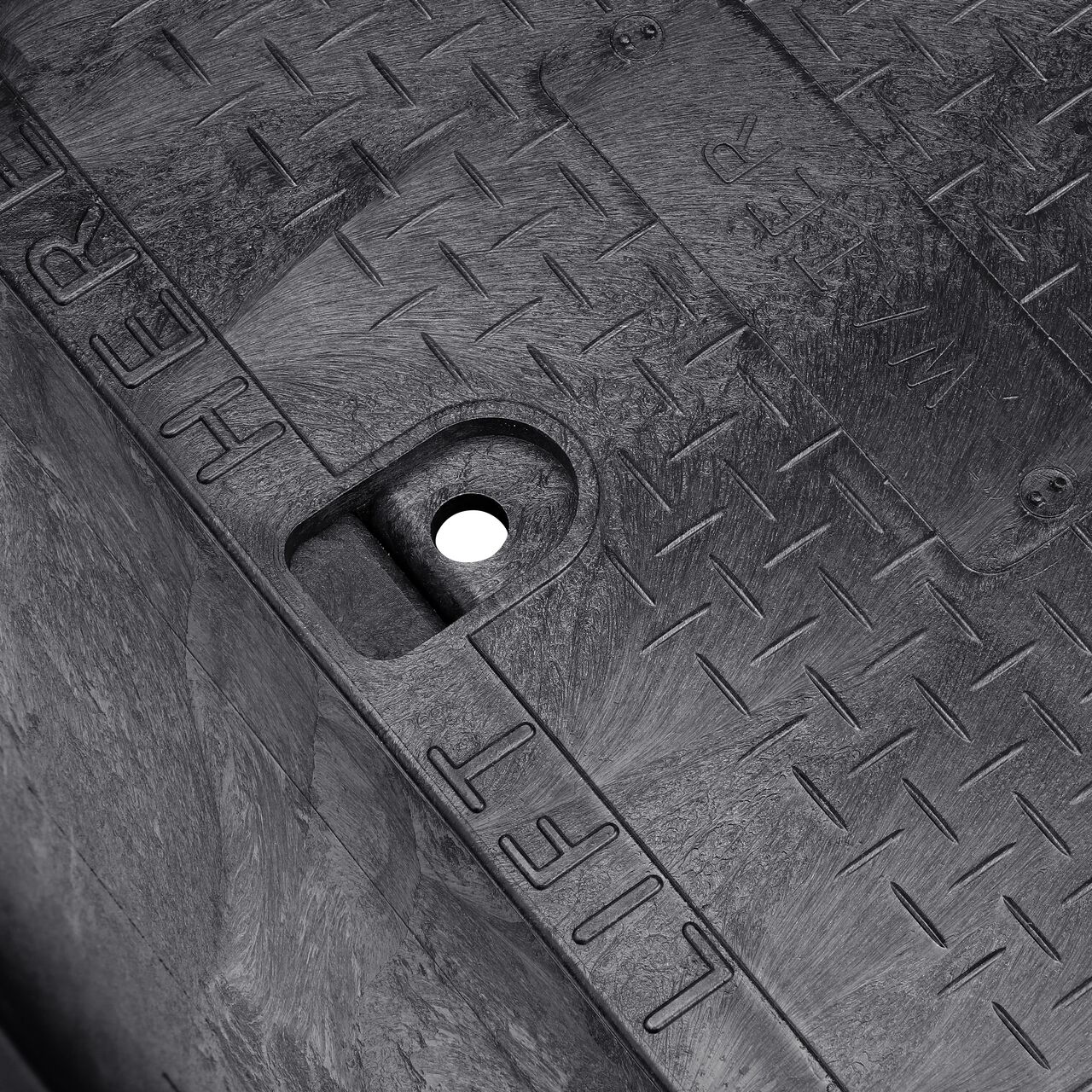 The valve box lid securely in place on the NDS 13 in. X 20 in. Rectangular Standard Series Black Box and Black Water Cover (NDS 117BCW) keeping components protected against the elements, foot traffic, lawn care equipment, and potential vandalism while keeping them out of sight