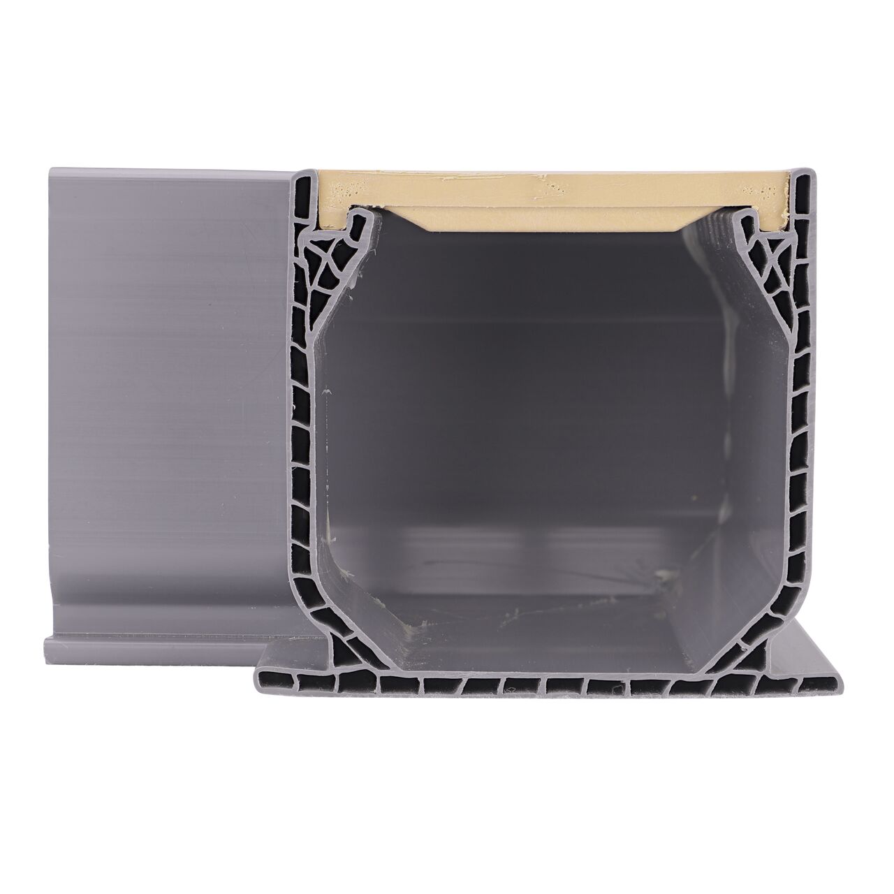 Side view of the NDS Sand Mini Channel™ Drain 90° Elbow and Grate (NDS 5383)
