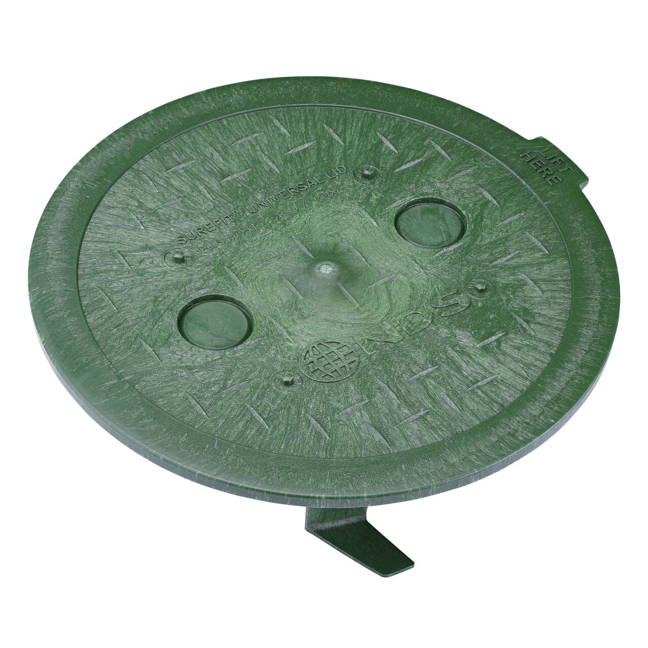 6 in. Round SureFit Universal Valve Box Lid is compatible with 6 & 7 in. Valve Boxes from a variety of brands (NDS 6RND-UC)