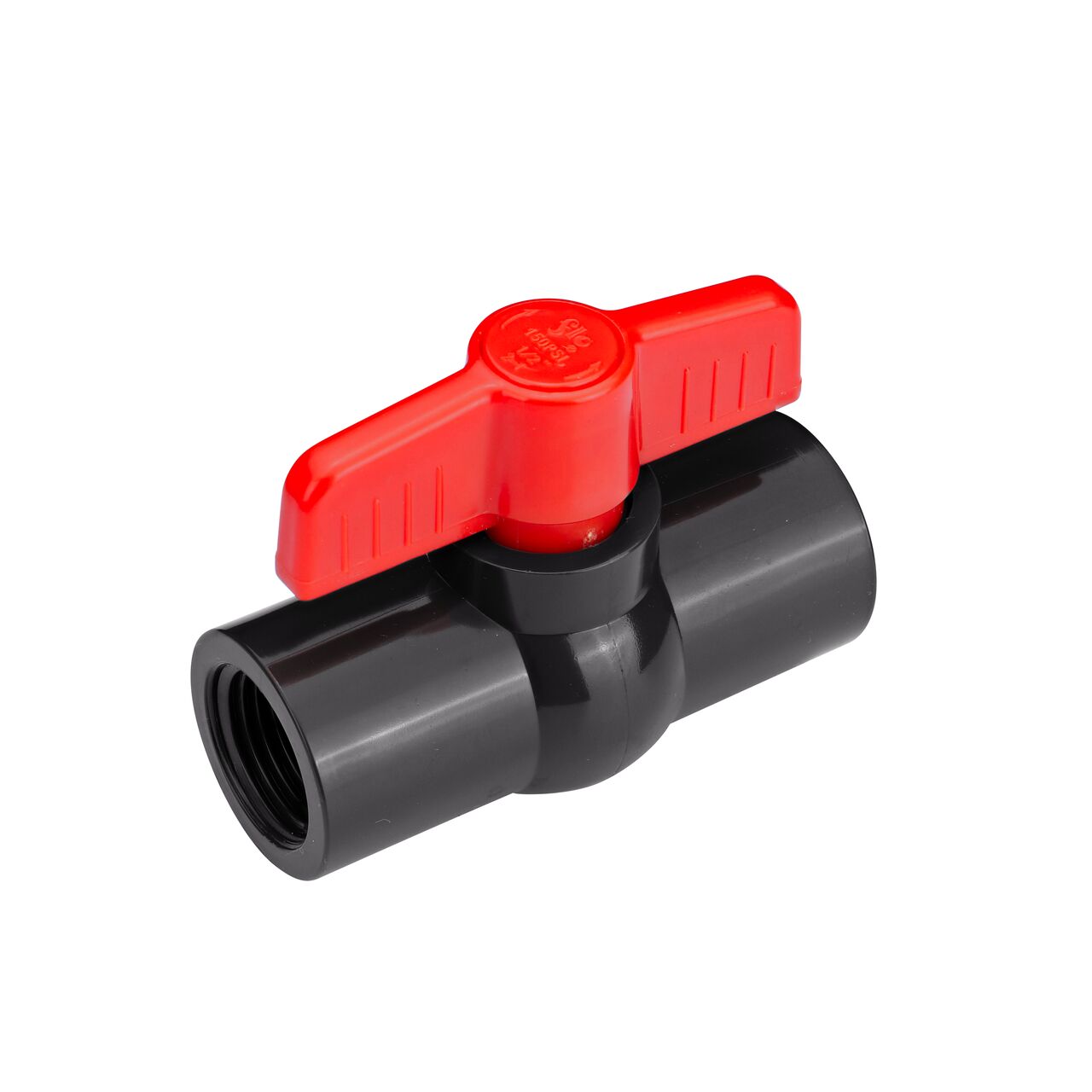NDS PVC IPS Ball Valve is leak-resistant valve connects two 1/2 in. FPT Sch. 40 pipe ends in an irrigation or other pressurized system and prevents the backflow of water (NDS E1620-05)
