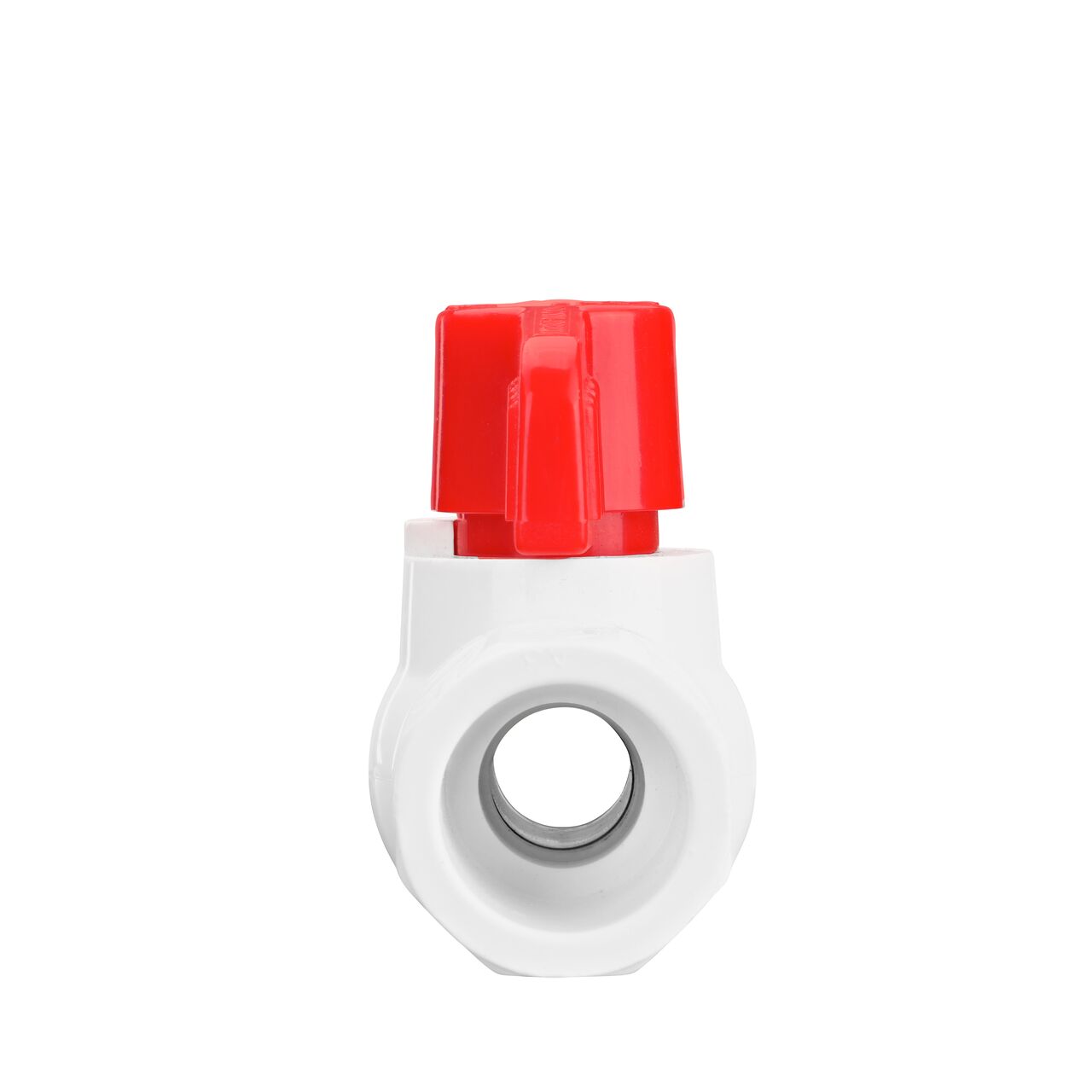 NDS 1/2 in. PVC IPS Ball Valve direct water flow one-way through pipes when the ball valve opens that is perfect for pool and spa, irrigation, and plumbing installations (NDS E1410-05)