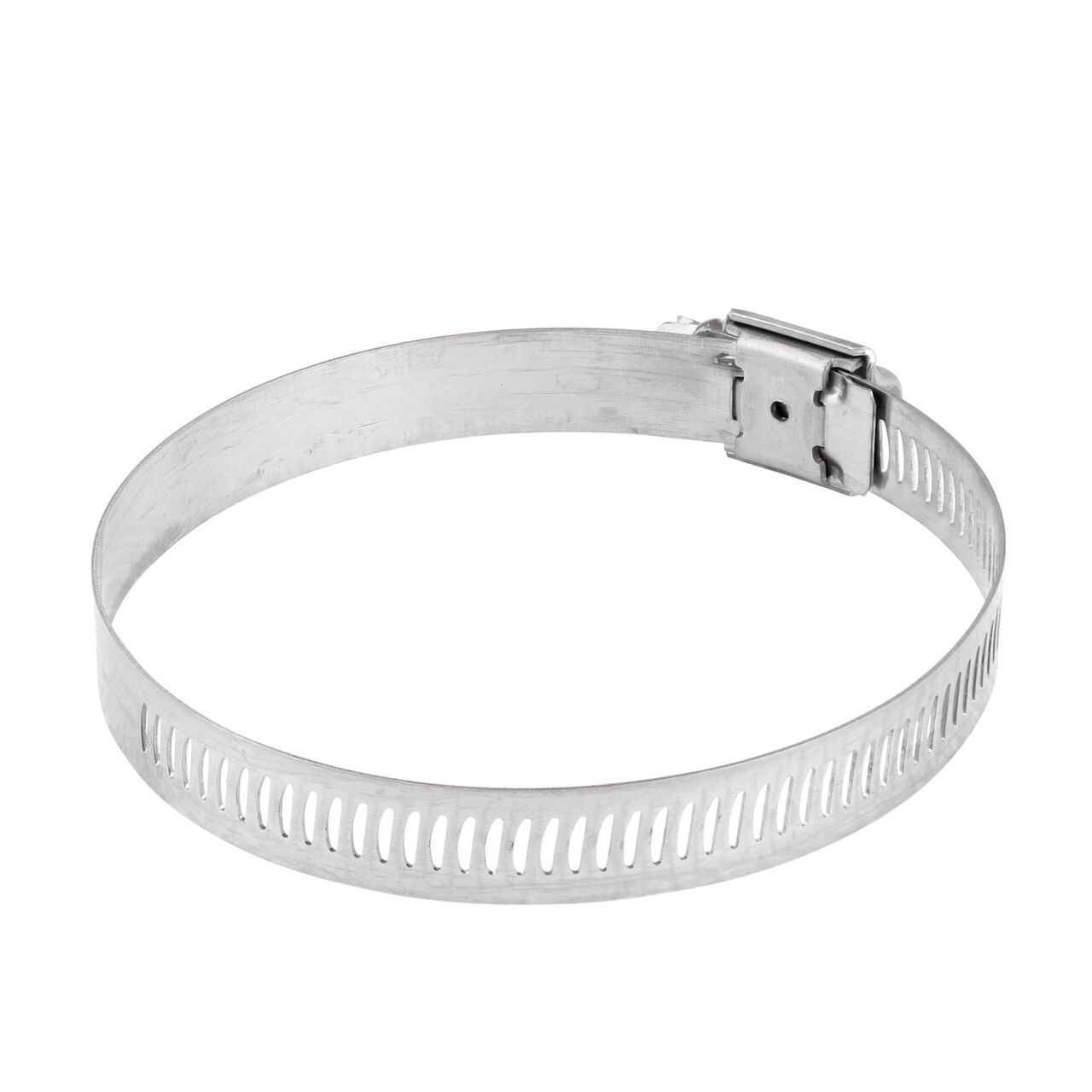 The NDS SAE 48 Worm Drive Hose Clamp with Aero Seal 1/2 in. band width (NDS 64048H) has arcial perforated slots in band for added strength and smoother engagement