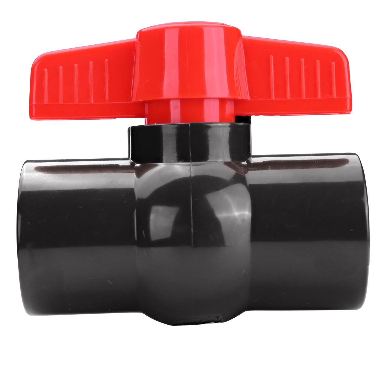 NDS PVC IPS Ball Valve is leak-resistant valve connects two 1-1/4 in. Sch. 40 pipe ends in an irrigation or other pressurized system and helps prevent costly property damage, pipe corrosion, and system issues (NDS E1610-12)