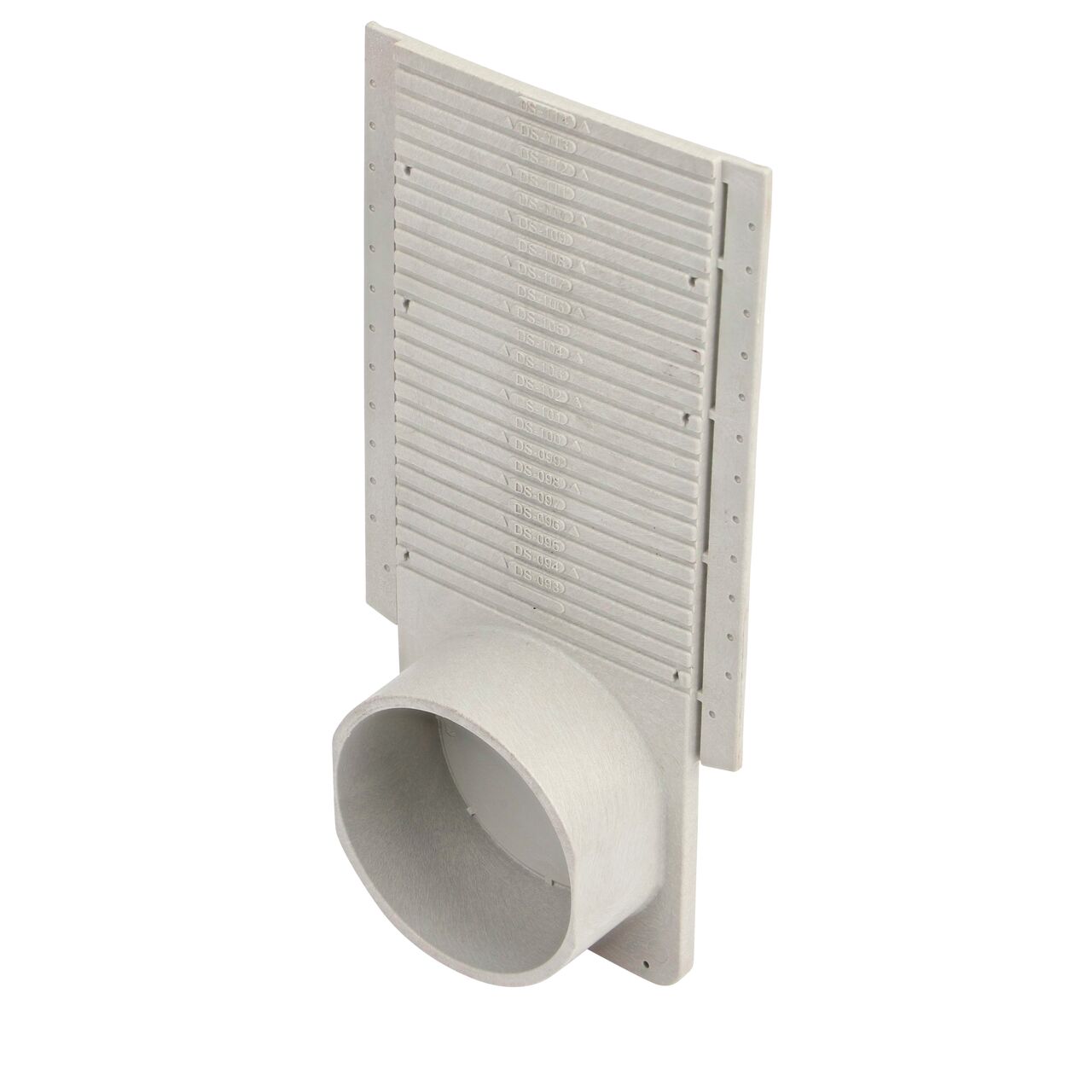 NDS Dura Slope End Outlet (NDS DS-227) connects the end of the drain to drain pipe