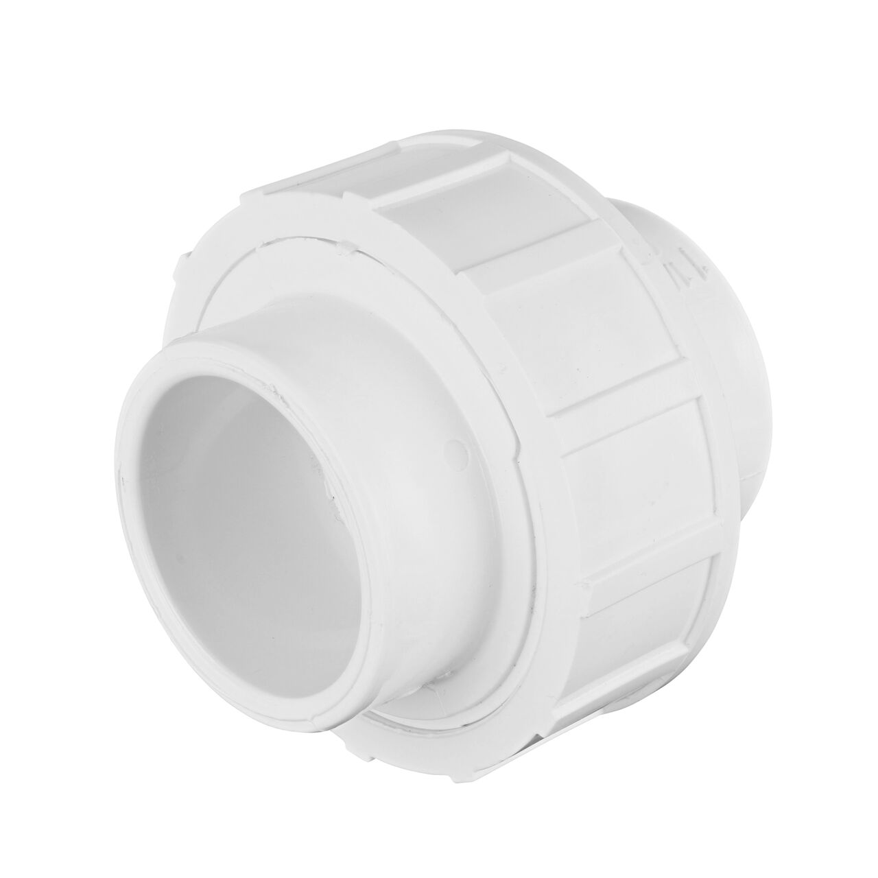 Use the NDS 1-1/4 in. PVC Union with dual slip connection ends for Schedule 40 pipes to make a leak-resistant connection between pipes without any glue necessary (NDS WU-1250-S)