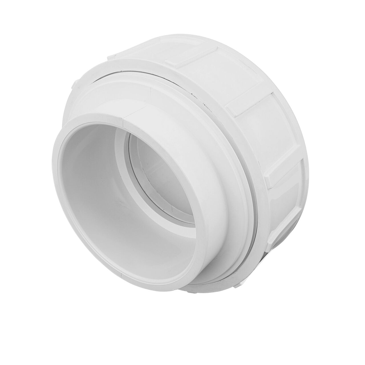 Use the NDS 4 in. PVC Union with dual slip connection ends for Schedule 40 pipes to make a leak-resistant connection between pipes without any glue necessary (NDS WU-4000-S)