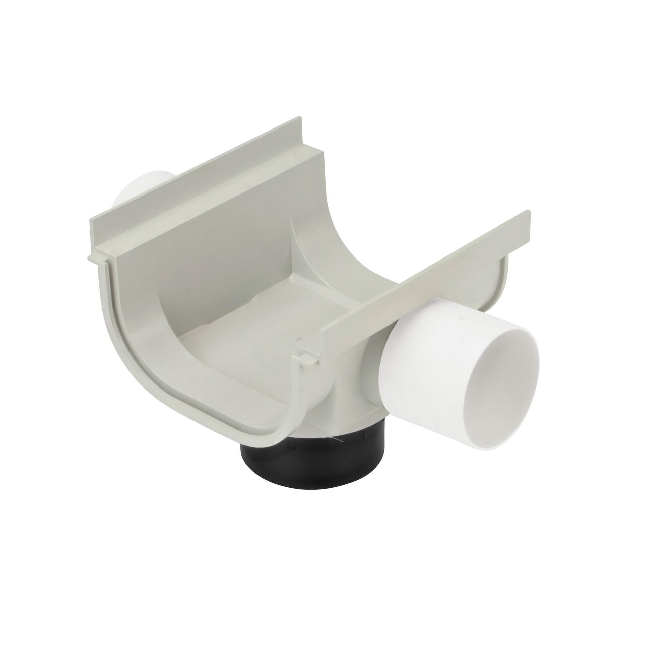 NDS 8 in. Pro Series Channel™ Drain Side Outlet for Shallow Profile Channel Drain (NDS 832)