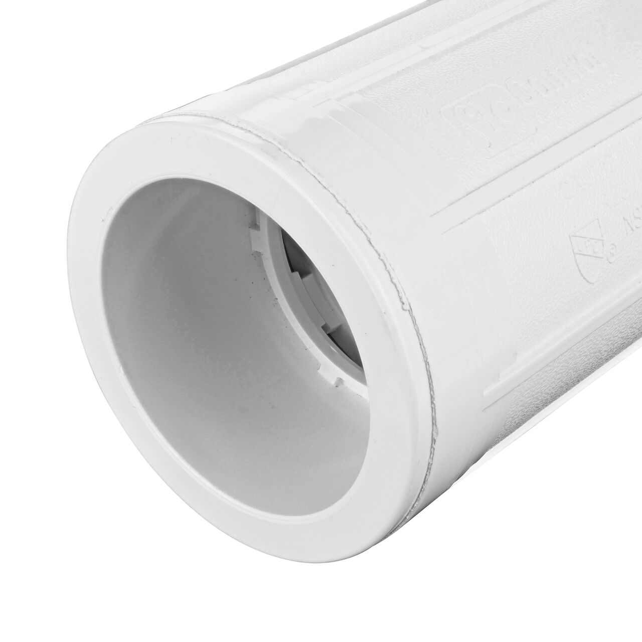 Closeup view of the 2-1/2 inch slip end with Patented Grip-Lock technology and Easy-Grip handle on the Pro-Span 2-1/2 in. Expansion Repair Coupling (118-25)