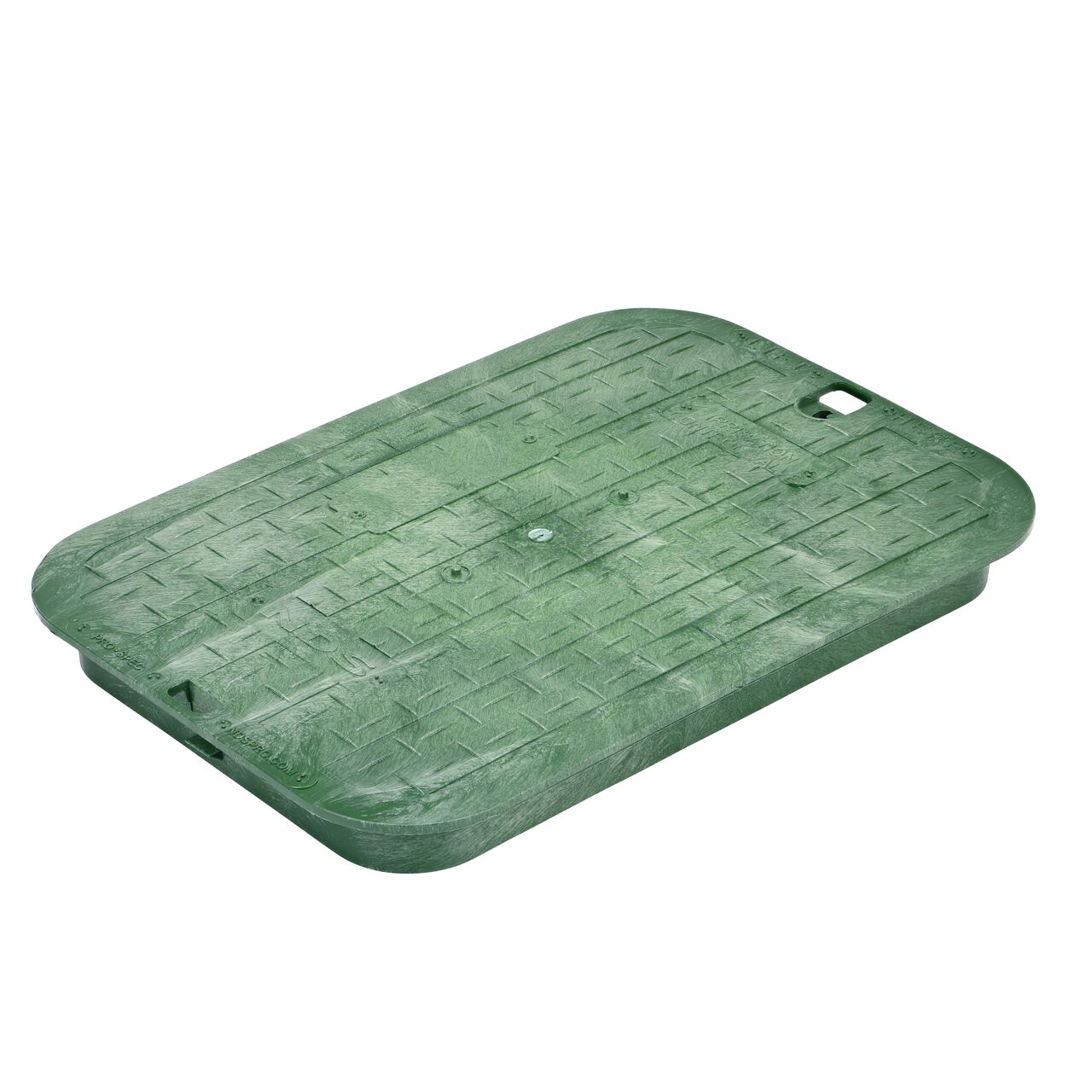This NDS 13 in. X 20 in. Rectangular Pro-Spec® Series Valve Box Cover is a Green Cover with Irrigation Control Valve markings on the lid (NDS 317C) and fits NDS Pro-Spec® series 13 in. X 20 in. valve boxes