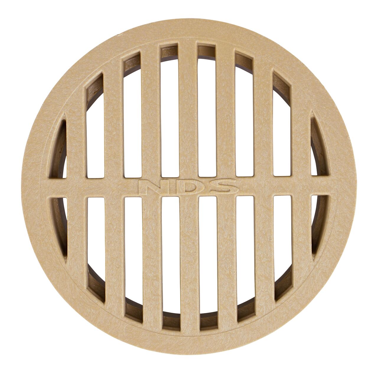 Top Down view of the NDS Sand 4 in. Round Grate (NDS 13S)