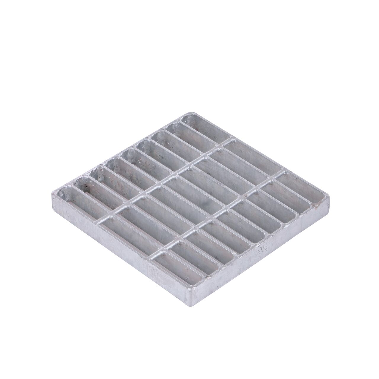 Hero Shot of Galvanized Steel 9 in. Square Catch Basin Drain Grate (NDS 915)