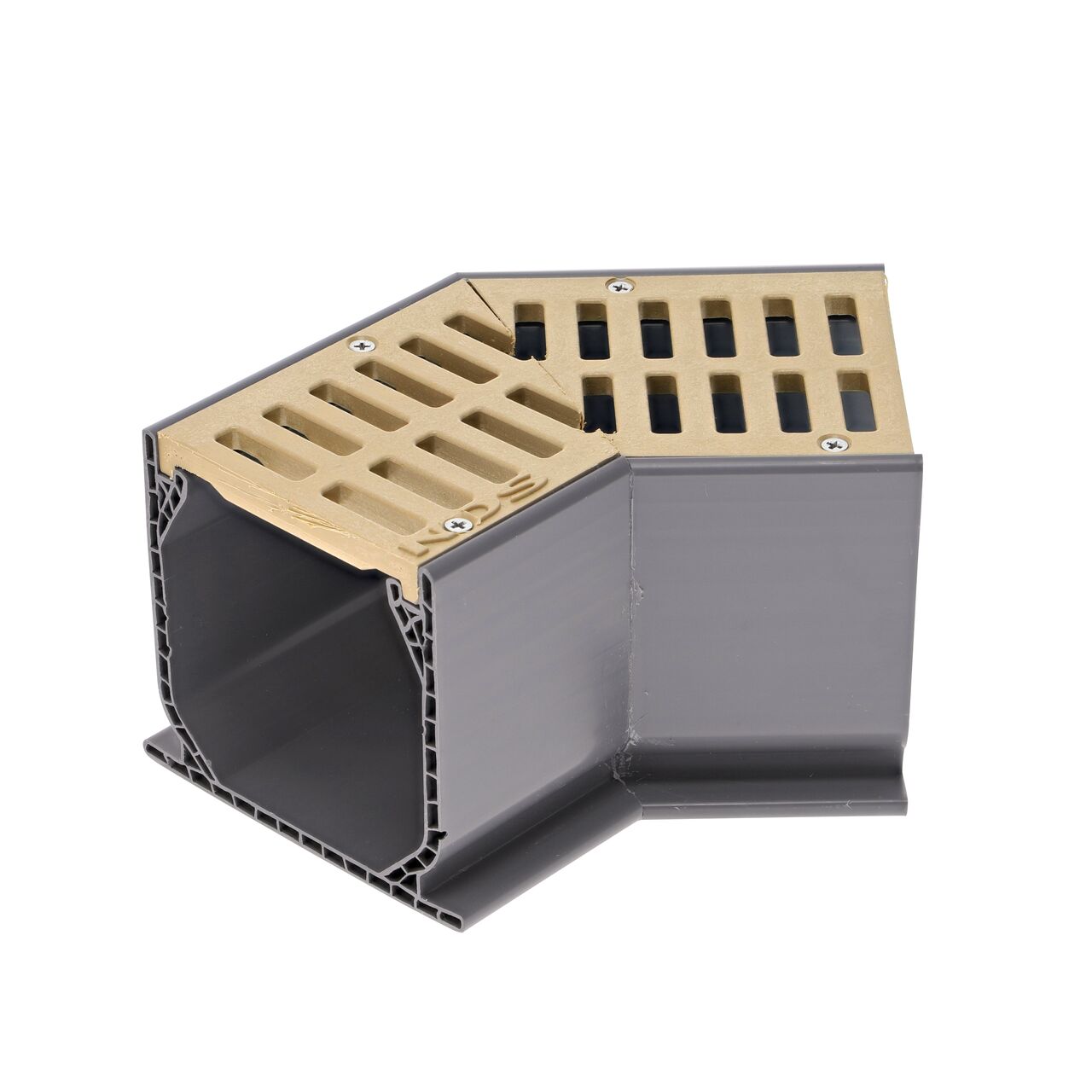 NDS Sand Mini Channel™ Drain 45 Degree Elbow and Grate (NDS 5303)