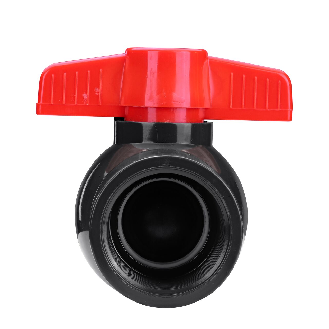 NDS 1-1/2 in. PVC IPS Ball Valve have a handle to easily rotate the ball and close off pipelines which is perfect for pool and spa, irrigation, and plumbing installations (NDS E1620-15)