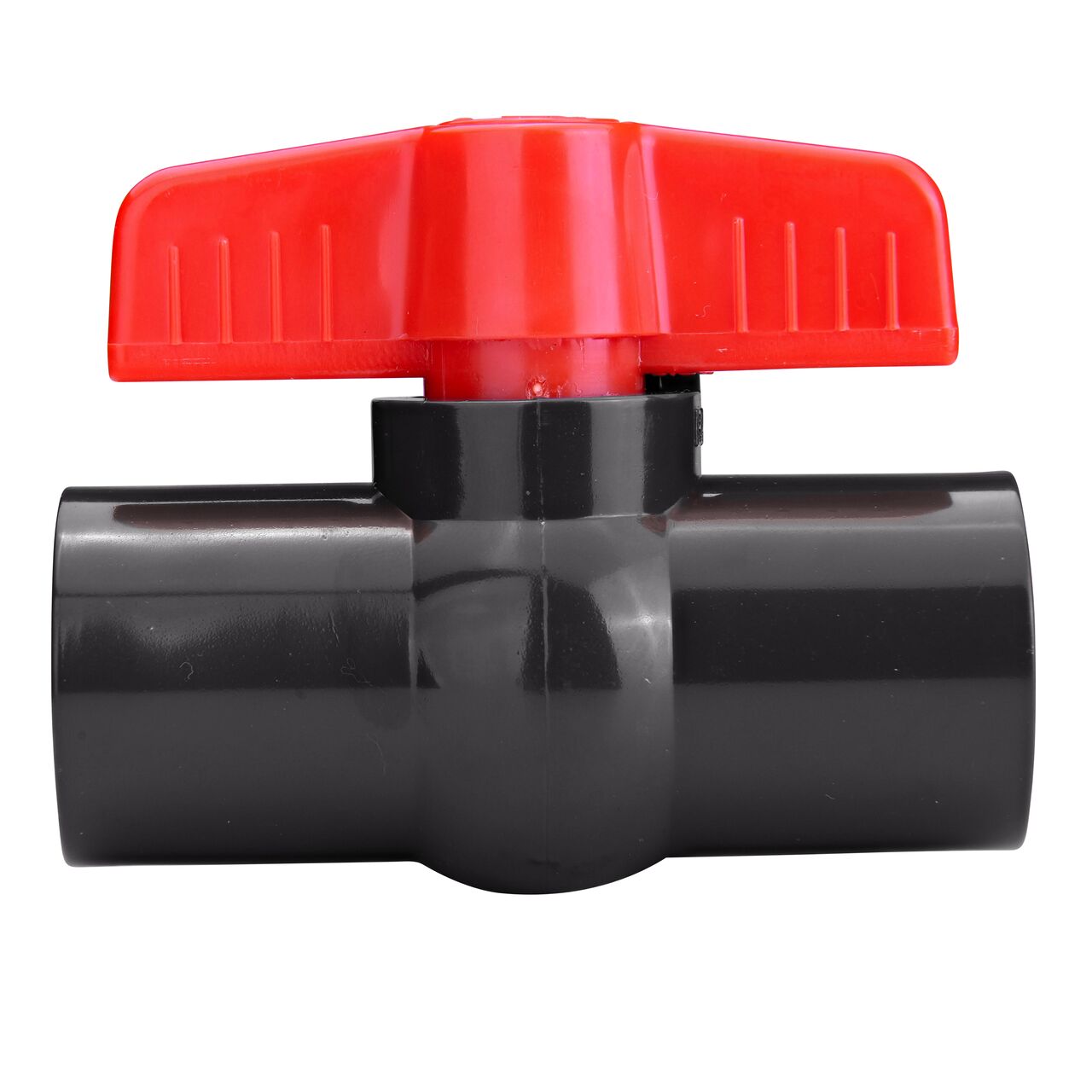 NDS PVC IPS Ball Valve is leak-resistant valve connects two 1/2 in. FPT Sch. 40 pipe ends in an irrigation or other pressurized system and helps prevent costly property damage, pipe corrosion, and system issues (NDS E1620-05)