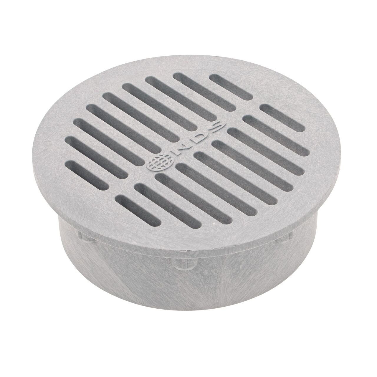 NDS 6 in. Round Grate made of gray plastic fits 6 in. drain pipes (NDS 60)