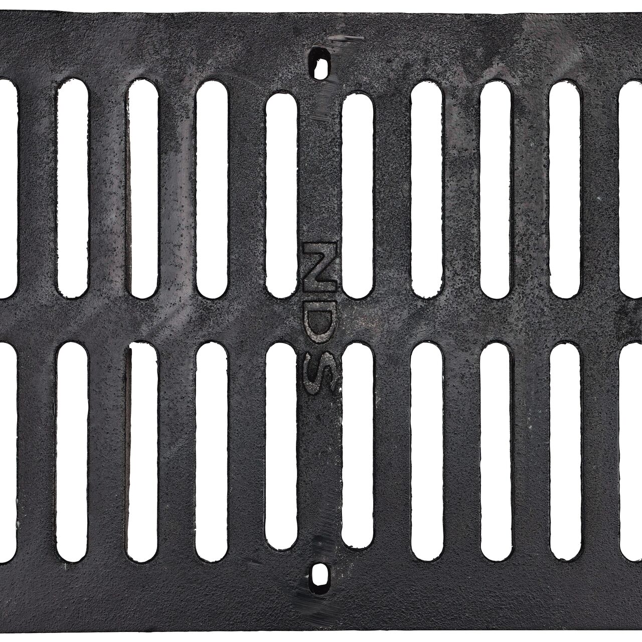 Top Down View of the Ductile Iron 12 in. Pro Series Channel Drain Grate