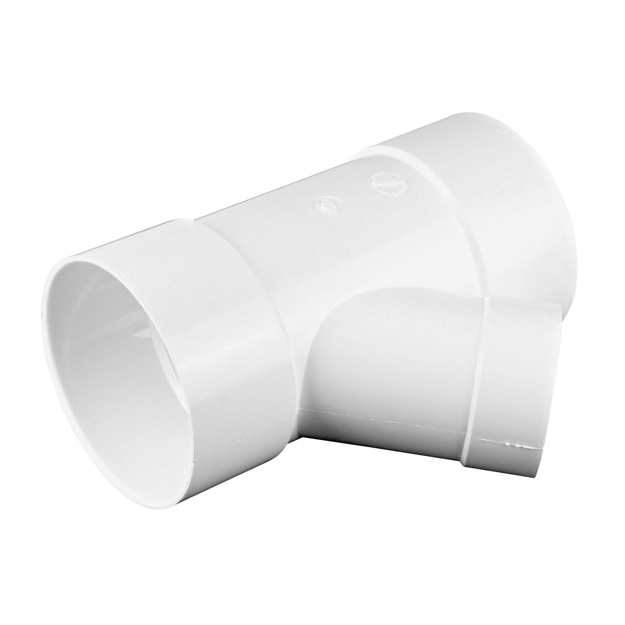 The 6 in. X 4 in. NDS PVC 45 degree wye in the horizontal position (NDS 64P08, NDS L64P08)