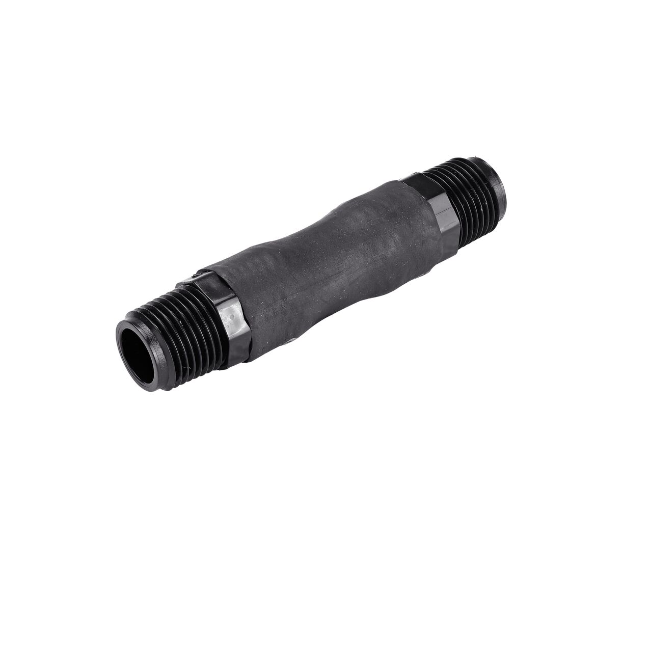 The NDS 1/2 in. IPS MPT Flexible Riser has a flexible rubber body to prevents riser from breaking under accidental impact (NDS FR-0500-4)