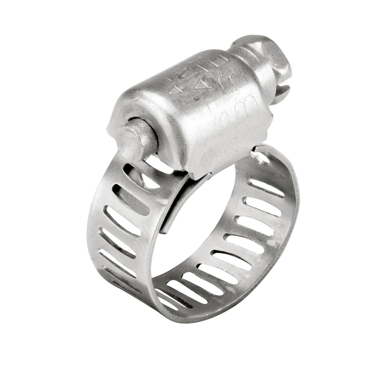 The NDS 7/16 - 25/32 in. Worm Drive Hose Clamp SAE 6 with a 5/16 in. band width (NDS 3604) works with most soft hose or tubing to transport water and prevent leaks in pressurized systems