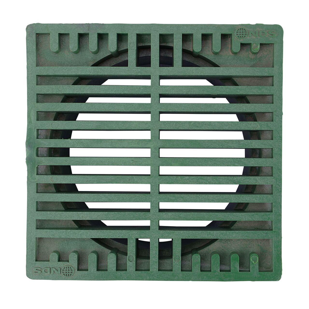 Top Down View of the NDS 7 in. Square Grate (NDS NDS 772)
