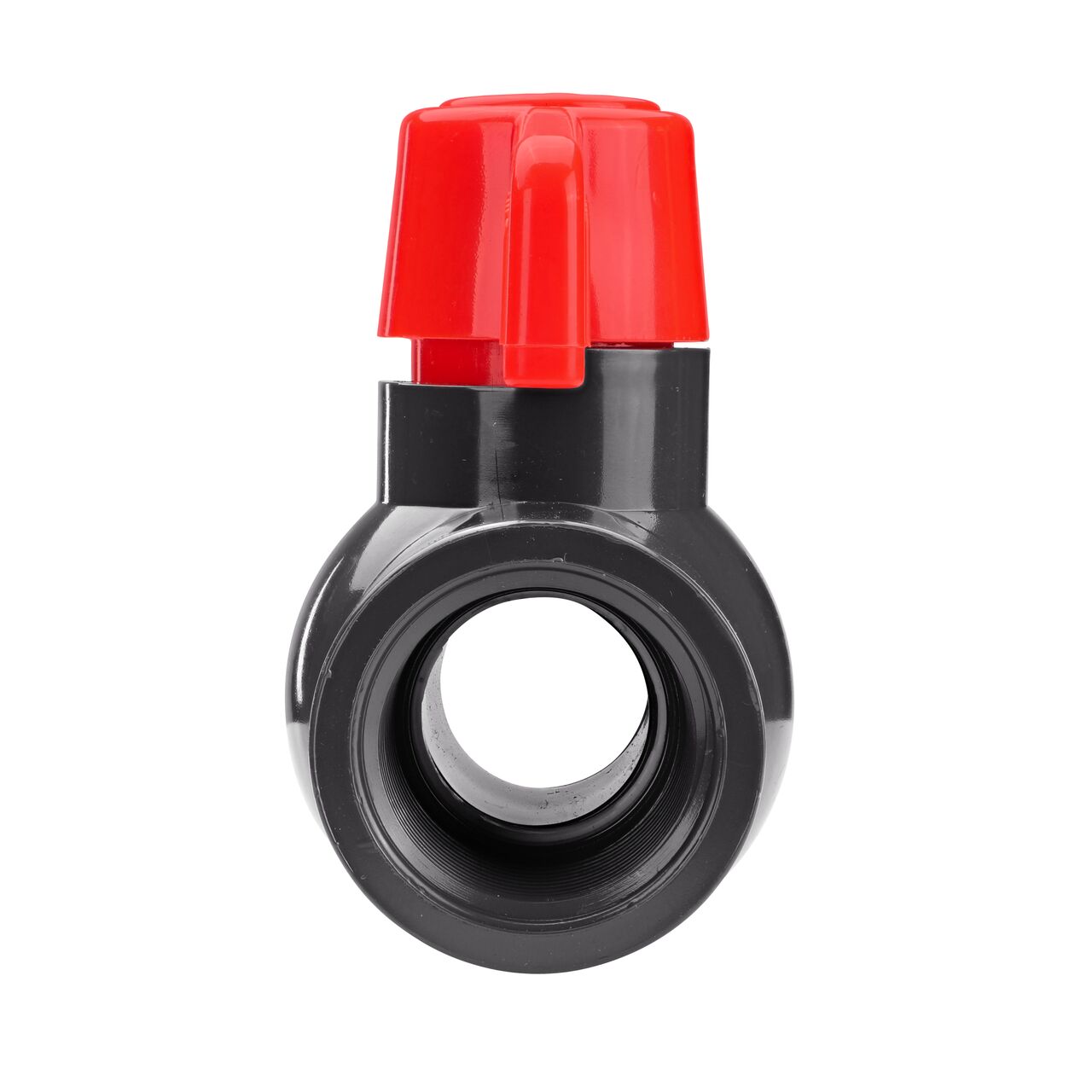 NDS 1 in. PVC IPS Ball Valve have a handle to easily rotate the ball and close off pipelines which is perfect for pool and spa, irrigation, and plumbing installations (NDS E1620-10)